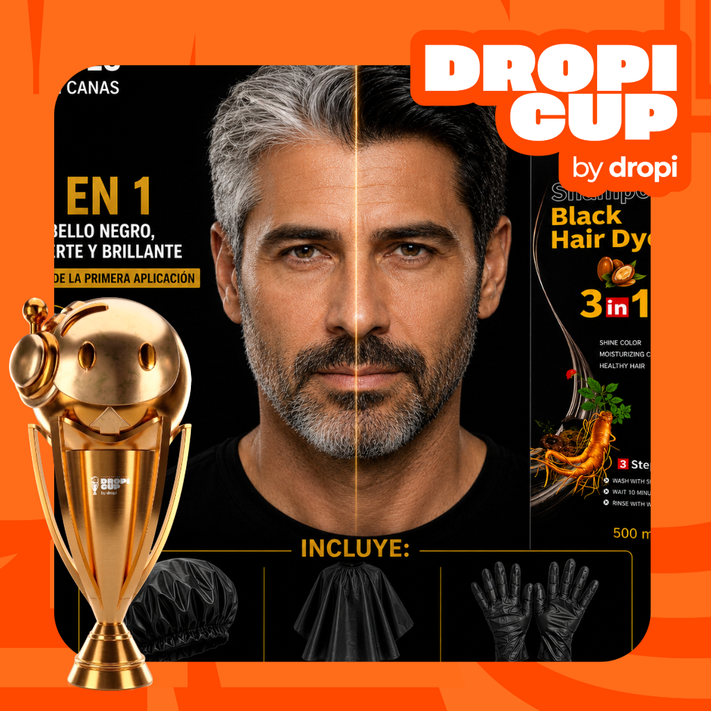 Shampoo Con Tinte Cubre Canas Negrocup